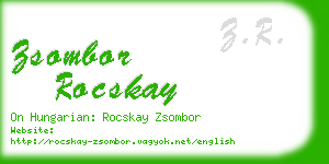 zsombor rocskay business card